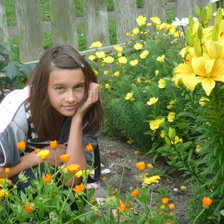 Схема вышивки «Девочка Аня»