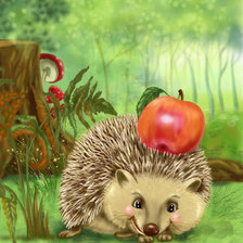 Схема вышивки «Ежик»