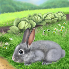 Схема вышивки «Зайчик»