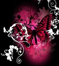 Схема вышивки «бабочка»