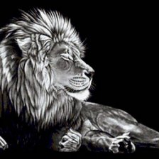 Схема вышивки «Лев»