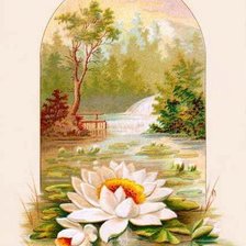 Схема вышивки «лилия»