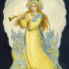 Схема вышивки «ангел»