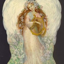 Схема вышивки «ангел»