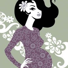 Схема вышивки «беременная»