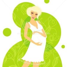 Схема вышивки «беременная»