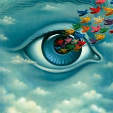 Схема вышивки «Взгляд»