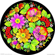 Схема вышивки «хохлома»