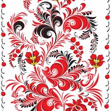 Схема вышивки «хохлома»