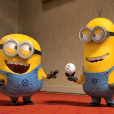 Схема вышивки «миньоны»