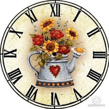 Схема вышивки «часы»