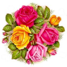 Схема вышивки «цветы»