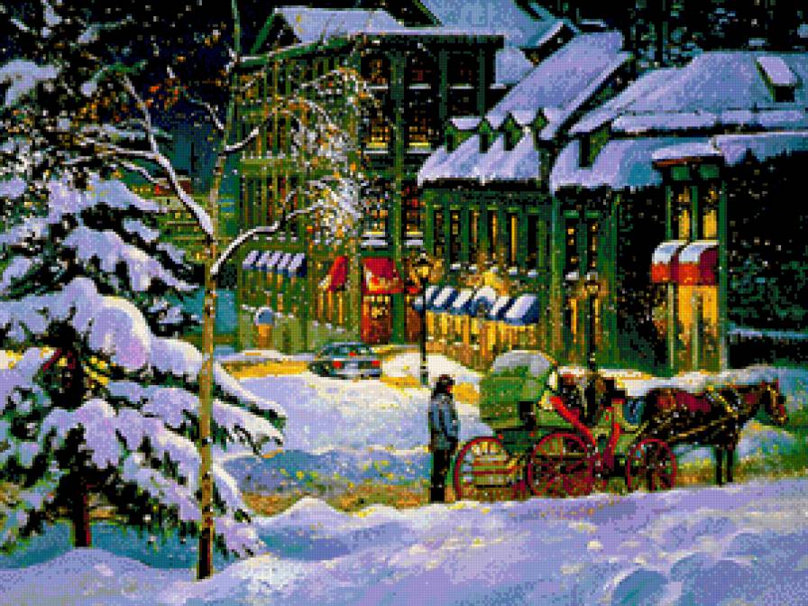 сказочный городок - картина - предпросмотр