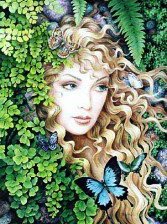 Схема вышивки «портрет природы»