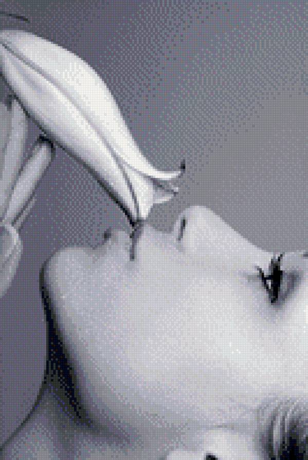 с цветком - люди, девушка, цветы - предпросмотр