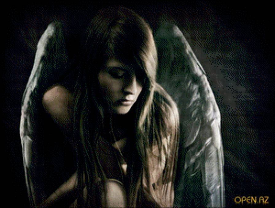 Ангел - фэнтези ангел, она - предпросмотр