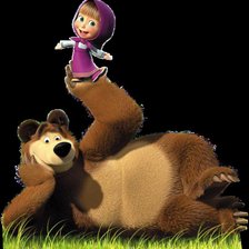 Схема вышивки «Маша и медведь»