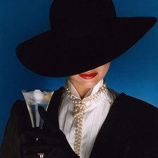 Схема вышивки «в черной шляпе»