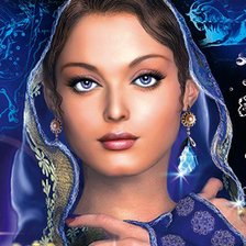 Схема вышивки «Девушка»