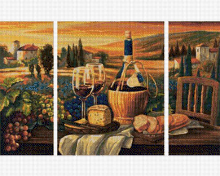 триптих Италия - пейзаж - предпросмотр