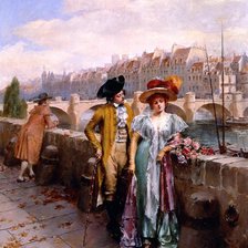 Схема вышивки «свидание на набережной»