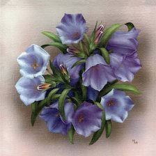 Схема вышивки «колокольчики»