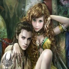 Схема вышивки «пара»