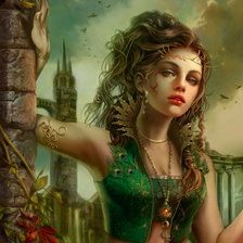 Схема вышивки «Она»