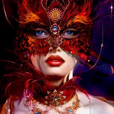 Схема вышивки «Маска»