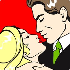 Схема вышивки «Влюбленные»