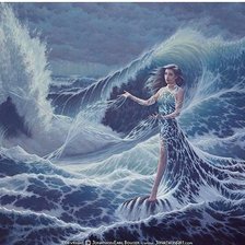 Схема вышивки «рожденная из волн»