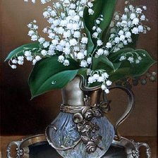 Схема вышивки «ландыши»