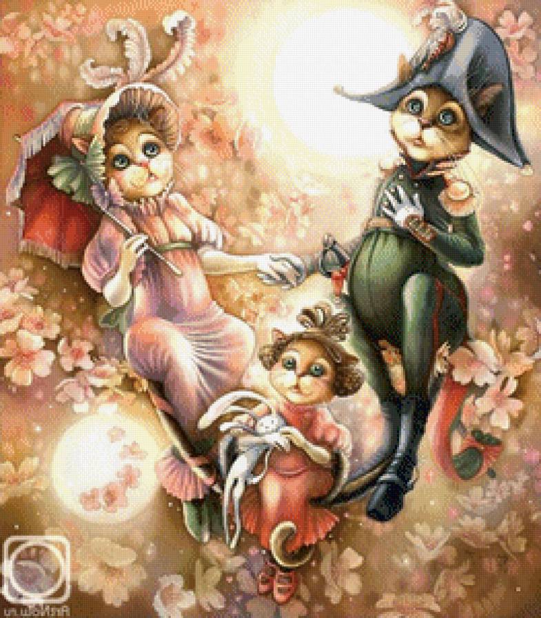 котоживопись Соколовой Н.С. - животные, картина, кошки - предпросмотр