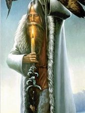 Схема вышивки «старец с филином»