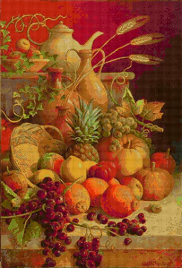 фруктовое изобилие - натюрморт - предпросмотр