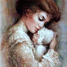 Схема вышивки «мать и дитя»