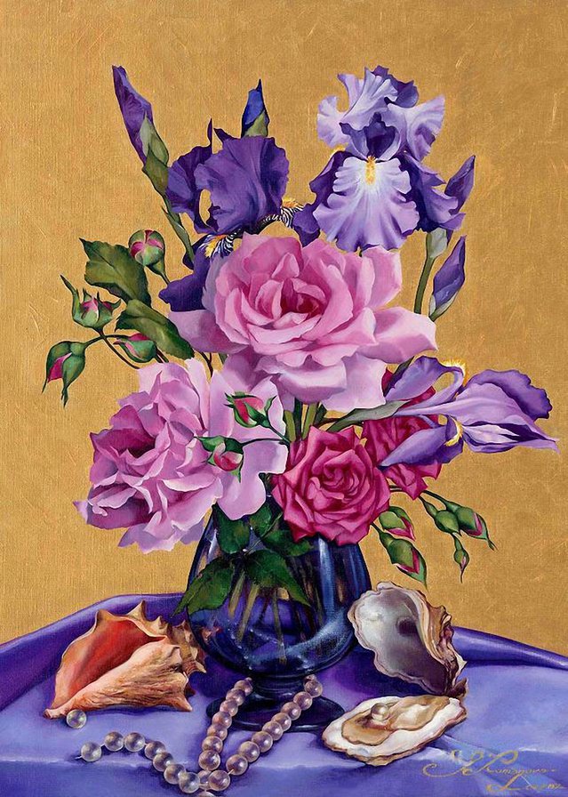 букет - картина цветы - оригинал