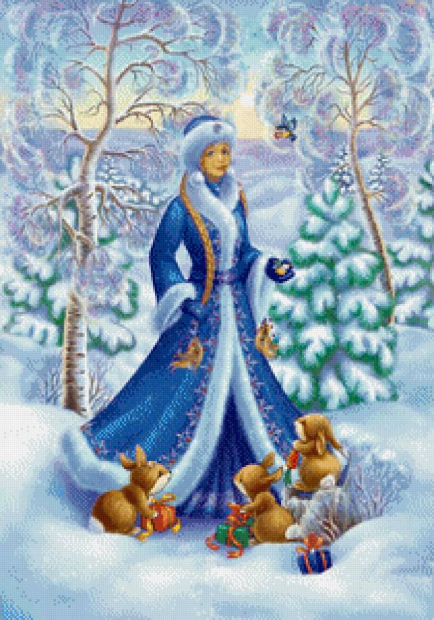 серия "сказки" - сказка.снегурочка.зайцы. - предпросмотр