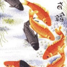 Схема вышивки «Карпы»