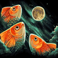 Схема вышивки «Рыбки»