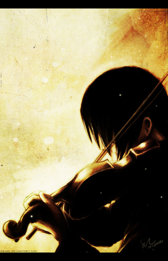 Скрипач - скрипка, музыка - оригинал