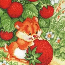 Схема вышивки «малиновое счастье»