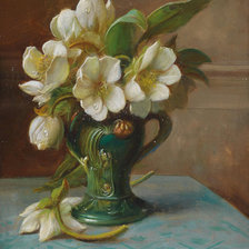 Схема вышивки «Букет белых цветов»