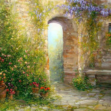 Схема вышивки «Итальянский пейзаж №2»