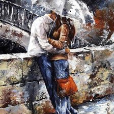 Схема вышивки «Под дождем»