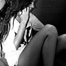 Схема вышивки «Разговор по телефону»