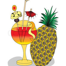 Схема вышивки «Ананасовый коктейль»