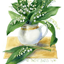 Схема вышивки «Ландыши»