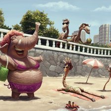 Схема вышивки «Счастливый слон»