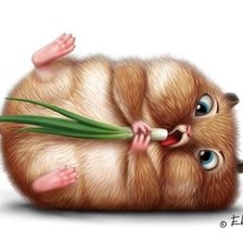 Схема вышивки «Хомяк на диете»